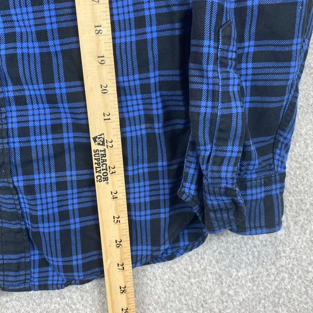 Vtg J. Crew cotton flannel XS tartan plaid gorpcore grunge activewear outdoor